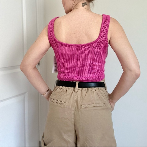 Lace Up Corset Style Knit Top - Picture 6 of 8